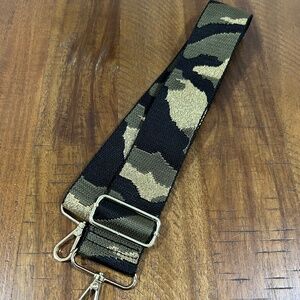 EUC Gold Glitter Camo Purse Strap